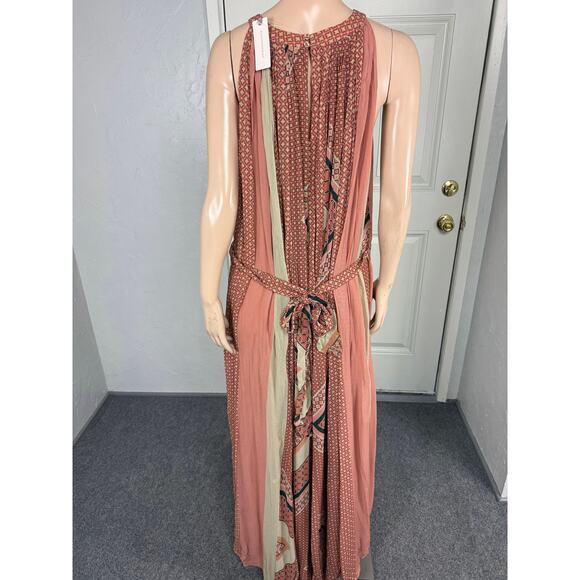 NEW Nikita Mhaisalkar Anthropologie Women's Maxi Dress Large Halter boho MM25 - Picture 4 of 9